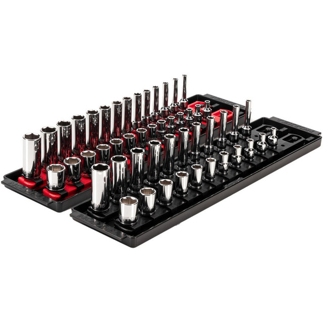 Tekton SHD90215 Socket Sets; Set Type: Deep; Standard; Socket Set ; Measurement Type: Inch & Metric ; Drive Size: 1/4 in ; Minimum Size (Inch): 0.15625 ; Maximum Socket Depth (Decimal Inch): 0.6000 ; Maximum Size (Inch): 0.5625