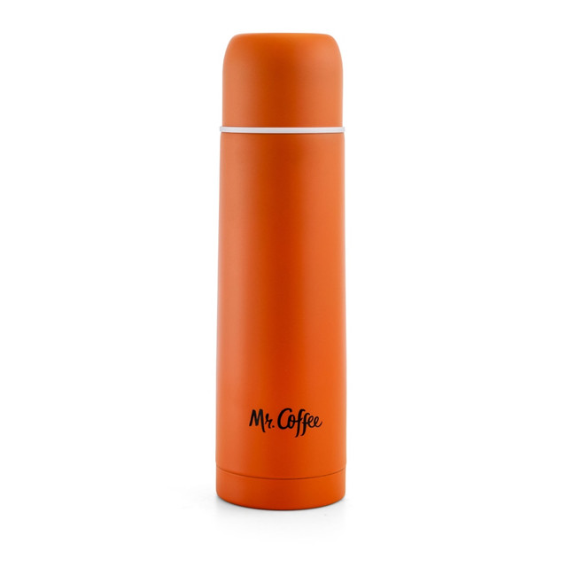 GIBSON OVERSEAS INC. 99586893M Mr. Coffee Javelin Stainless-Steel Thermal Travel Bottle, 16 Oz, Orange