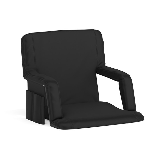 FLASH FURNITURE FVFA090BK  Reclining Stadium Chair, Black