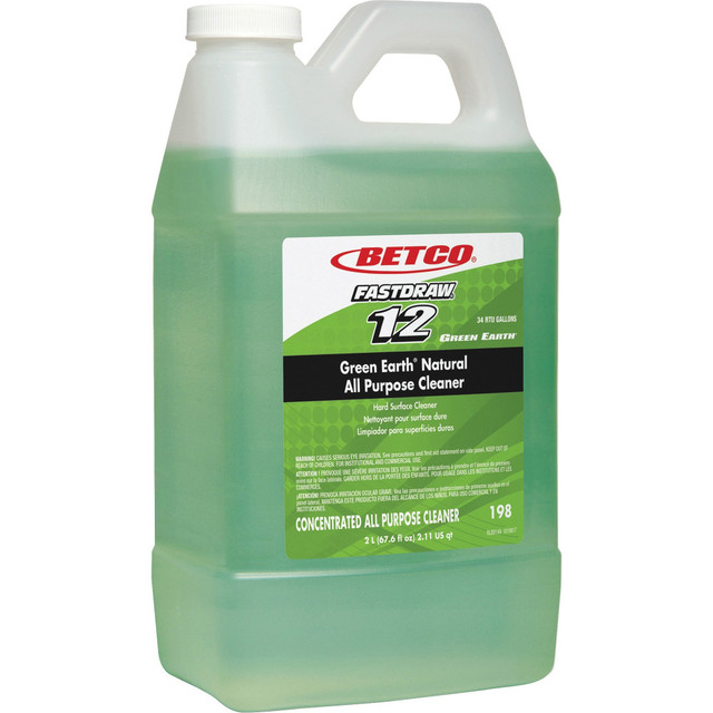 BETCO CORPORATION 1984700 Green Earth FASTDRAW Natural Degreaser - Concentrate Liquid - 67.6 fl oz (2.1 quart) - Clean Scent - 1 Each - Green