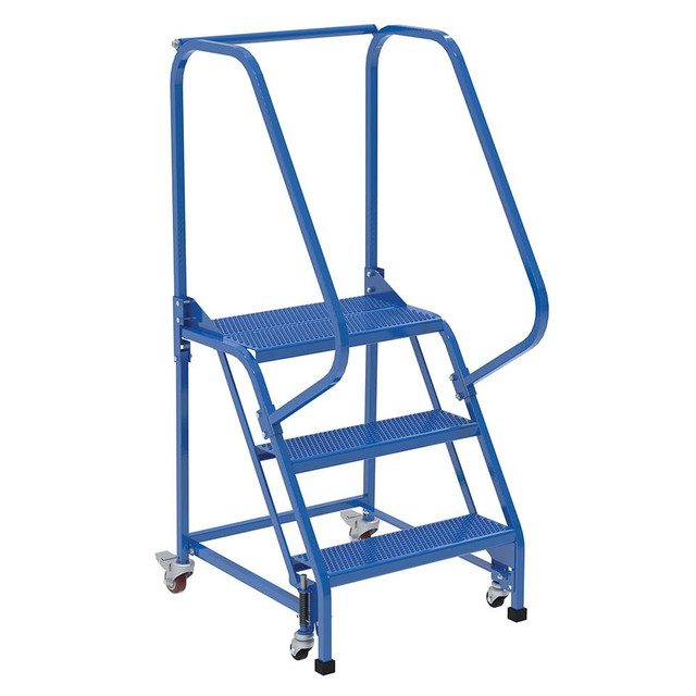 Vestil LAD-PW-26-3-P 3-Step Steel Step Ladder: Type IA, 5' High