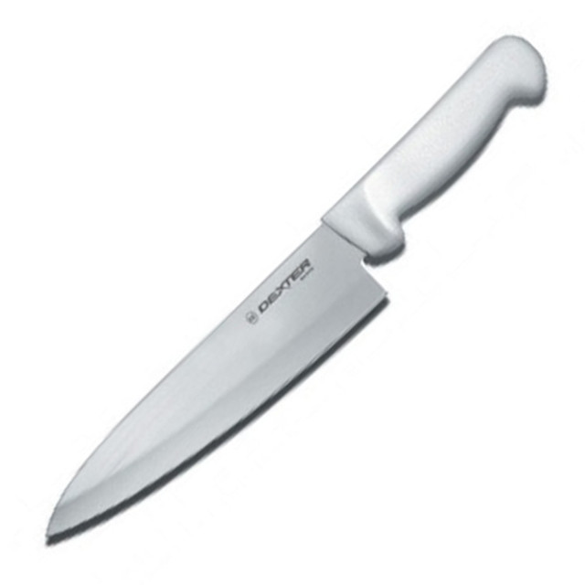 DEXTER-RUSSELL, INC. DR12443 Hoffman Sani-Safe Cooks Knife, 8in, White/Silver