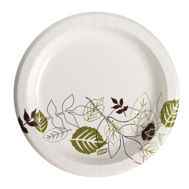 DIXIE FOODS UX9WS Dixie Paper Plates, 8-1/2in, Pathways Design, Pack Of 125 Plates DIXIE FOODS UX9WS Dixie Paper Plates, 8-1/2in, Pathways Design, Pack Of 125 Plates