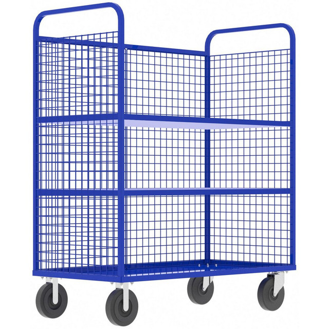 Valley Craft F89054VCBL Carts; Cart Type: Cage ; Width (Inch): 30 ; Assembly: Comes Assembled ; Material: Steel ; Length (Inch): 57 ; Load Capacity (Lb. - 3 Decimals): 1600.000