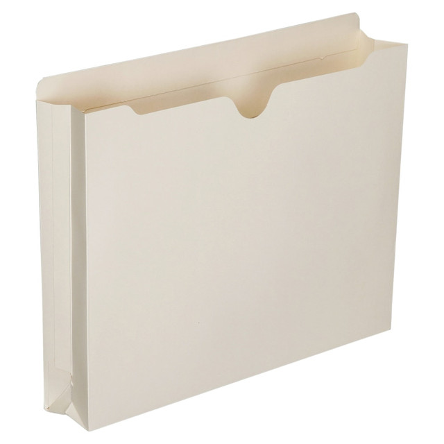 NATIONAL INDUSTRIES FOR THE BLIND 6321017 SKILCRAFT Manila Double-Ply Tab Expanding File Jackets, 2in Expansion, Letter Size Paper, 8 1/2in x 11in, 30% Recycled, Box Of 50