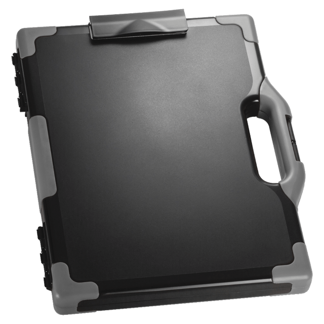 OFFICEMATE INTERNATIONAL CORP. 83324 Officemate OIC Carry-All Clipboard Box, 15 1/2inH x12 1/2inW x 2 1/4inD, Gray/Black OFFICEMATE INTERNATIONAL CORP. 83324 Officemate OIC Carry-All Clipboard Box, 15 1/2inH x12 1/2inW x 2 1/4inD, Gray/Black
