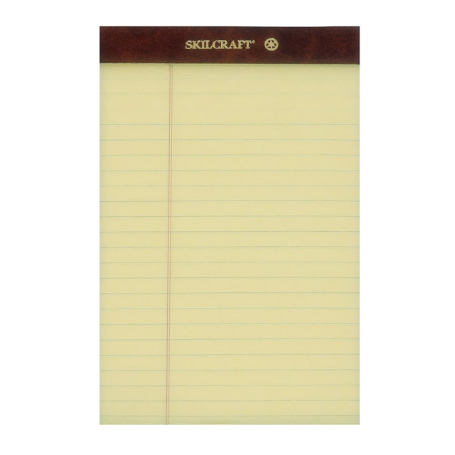 NATIONAL INDUSTRIES FOR THE BLIND 3566726 SKILCRAFT 30% Recycled Perforated Writing Pads, 5in x 8in, Yellow, Legal Ruled, Pack Of 12 (AbilityOne 7530-01-356-6726) NATIONAL INDUSTRIES FOR THE BLIND 3566726 SKILCRAFT 30% Recycled Perforated Writing Pads, 5in x 8in, Yellow, Legal Ruled, Pack Of 12 (AbilityOne 7530-01-356-6726)