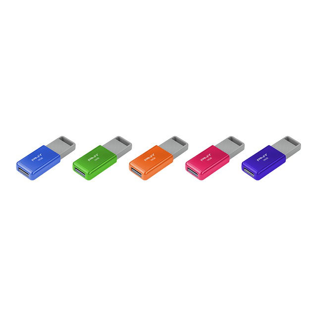 PNY TECHNOLOGIES, INC. P-FD16GX5ODM-EF PNY USB 2.0 Flash Drives, 16GB, Assorted Colors, Pack Of 5 Flash Drives PNY TECHNOLOGIES, INC. P-FD16GX5ODM-EF PNY USB 2.0 Flash Drives, 16GB, Assorted Colors, Pack Of 5 Flash Drives