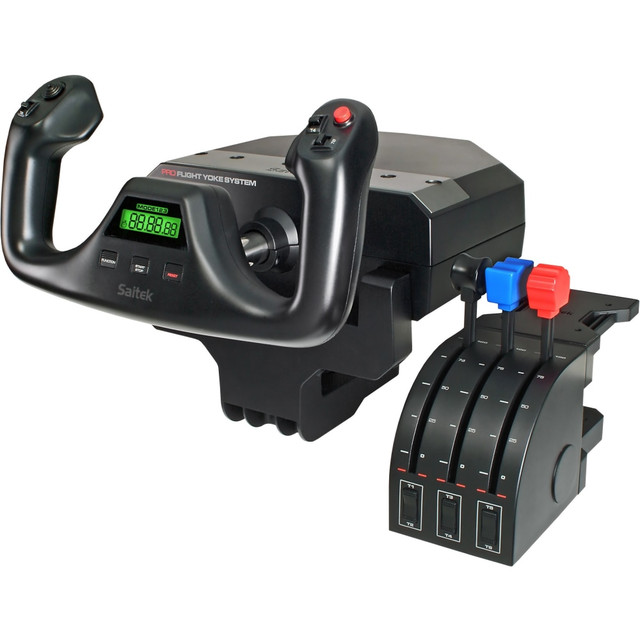 LOGITECH 945-000023 Saitek Pro Flight Yoke for PC and Mac - Cable - USB - PC, Mac - 4 ft Cable LOGITECH 945-000023 Saitek Pro Flight Yoke for PC and Mac - Cable - USB - PC, Mac - 4 ft Cable