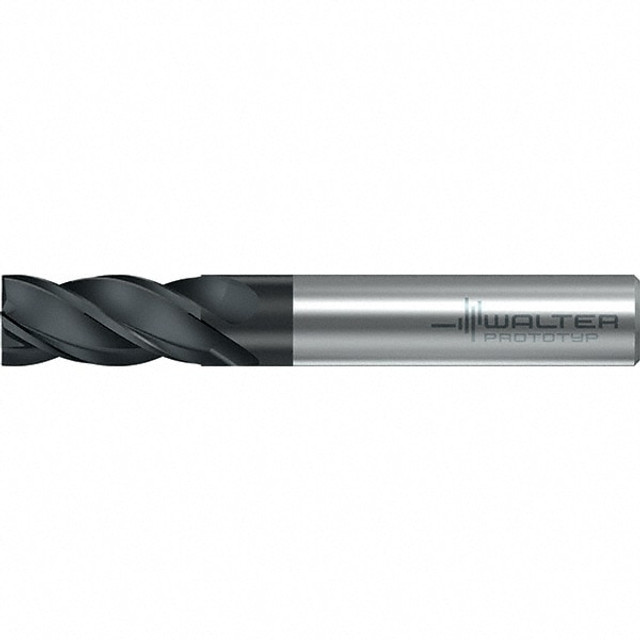 Walter-Prototyp 6814311 Square End Mill: 0.236'' Dia, 1/2'' LOC, 0.236'' Shank Dia, 2.244'' OAL, 4 Flutes, Solid Carbide