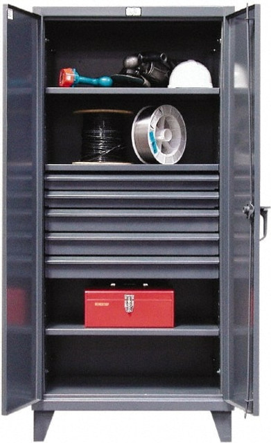 Strong Hold 36-243-5DB Locking Storage Cabinet: 36" Wide, 24" Deep, 78" High