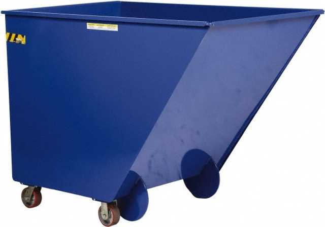 Vestil SPTT-10 Steel Basket Truck: 1 cu yd, 200 lb Capacity, 36-3/16" High, 38-1/4" Wide, 58-3/16" Long