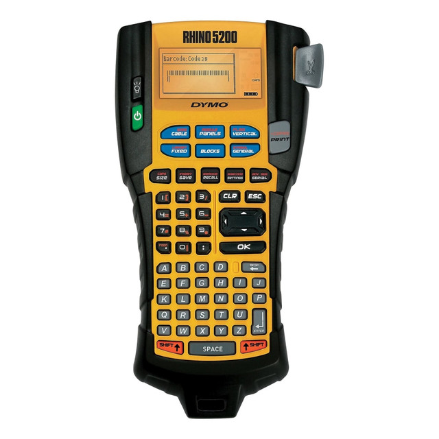 RUBBERMAID 1755749 DYMO Rhino 5200 - Labelmaker - B/W - thermal transfer -  - cutter - yellow