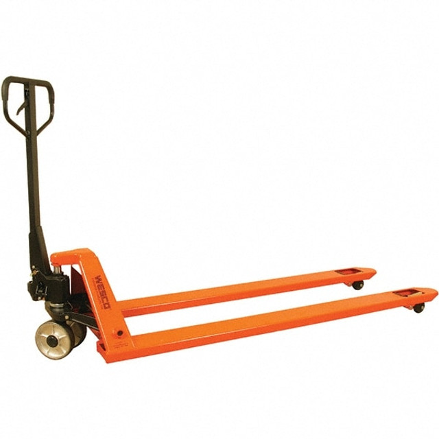 Wesco Industrial Products 273519 Manual Pallet Truck: 4,400 lb Capacity, 27" OAW, 78 x 27" Forks, 3 to 8" Lifting Height