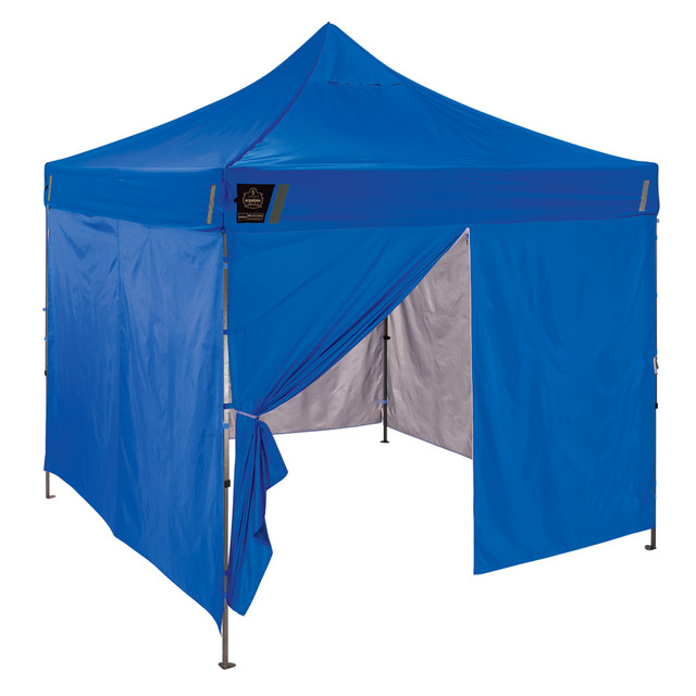 ERGODYNE CORPORATION 12985 Ergodyne SHAX 6054 Pop-Up Tent Sidewall Kit, 10ft x 10ft, Blue