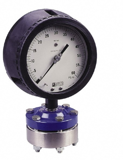 Value Collection AA442PJ4LW 300 Max psi, 4-1/2 Inch Dial Diameter, Polypropylene Pressure Gauge Guard and Isolator