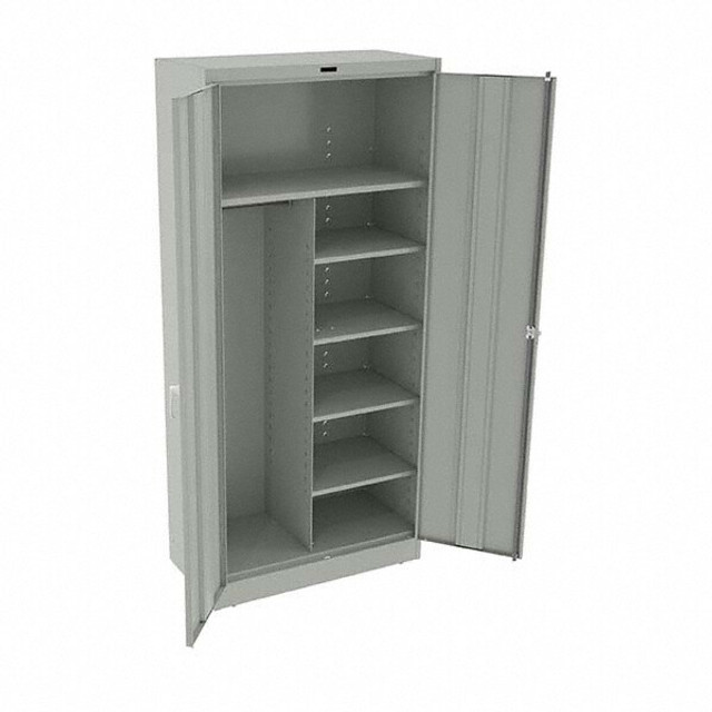 Tennsco 1872-LGY Combination Storage Cabinet: 36" Wide, 18" Deep, 78" High