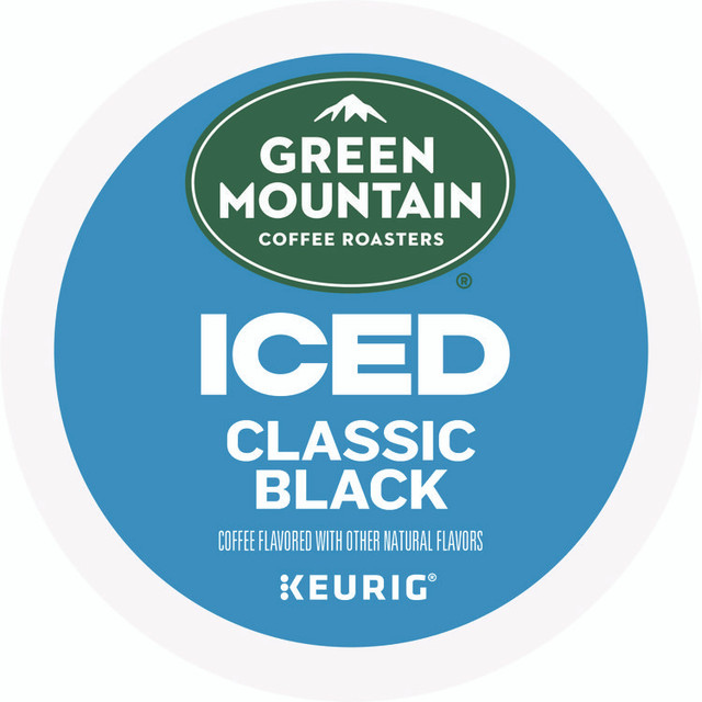 KEURIG DR PEPPER Green Mountain Coffee® 9027 Classic Black Brew Over Ice Coffee K-Cups, 24/Box