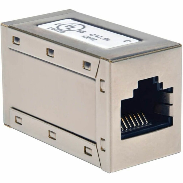 TRIPP LITE N032-001 Cat5e Cat5 Straight Through Modular Shielded In-Line Coupler RJ45 F/F - Network coupler - RJ-45 (F) to RJ-45 (F) - CAT 5e TRIPP LITE N032-001 Cat5e Cat5 Straight Through Modular Shielded In-Line Coupler RJ45 F/F - Network coupler - RJ-45 (F) to RJ-45 (F) - CAT 5e