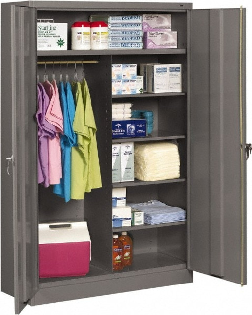 Tennsco J1878C-N-MGY Combination Storage Cabinet: 48" Wide, 18" Deep, 78" High