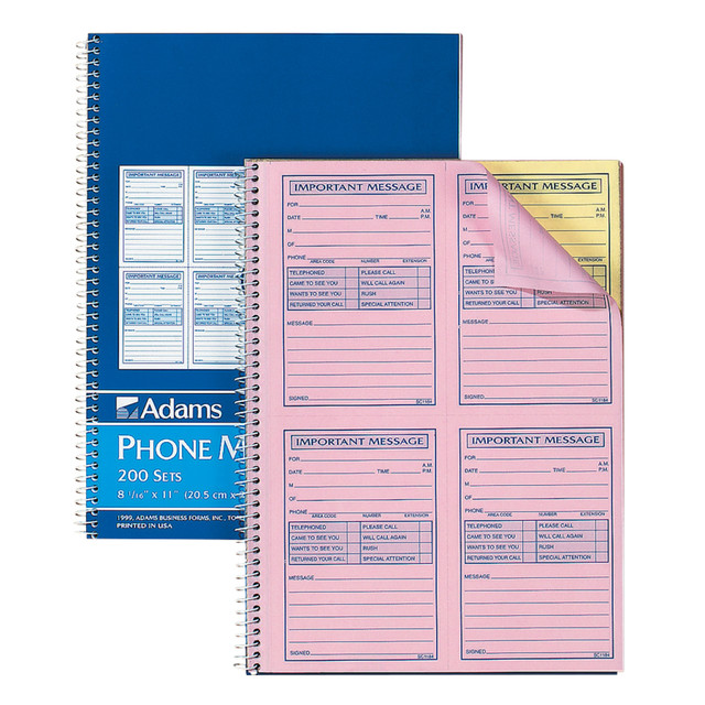 CARDINAL BRANDS, INC SC1184P Adams "Important Message" Book, Book Of 200 Messages CARDINAL BRANDS, INC SC1184P Adams "Important Message" Book, Book Of 200 Messages