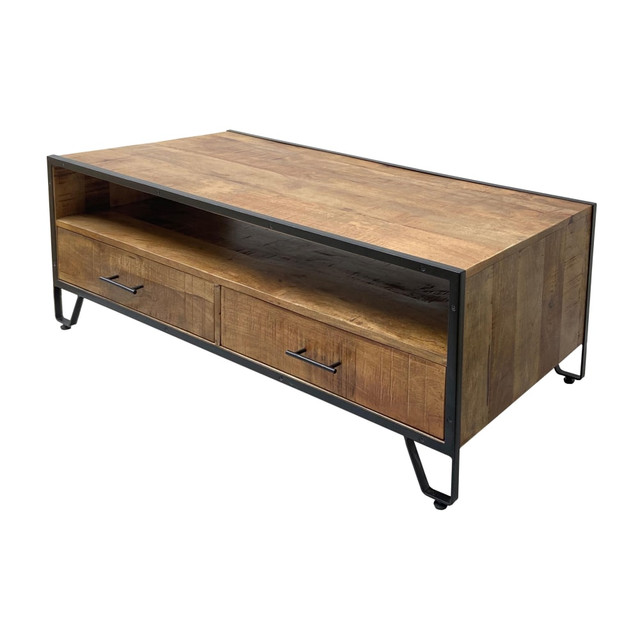 COAST TO COAST IMPORTS, LLC. 73353 Coast to Coast Wade Cocktail/Coffee Table, 19inH x 48inW x 24inD, Blaise Natural