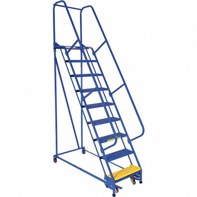 Vestil LAD-PW-26-9-P 9-Step Steel Step Ladder: Type IA, 10' High