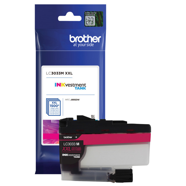 BROTHER INTL CORP Brother LC3033M  LC3033 INKvestment Magenta High-Yield Ink Tank, LC3033M