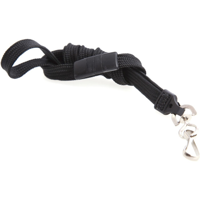 BAUMGARTENS 65514  Safety Breakaway Lanyard, 36in, Hook, Black, Pack of 12