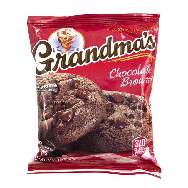FRITO-LAY COMPANY 295-00062 Grandmas Big Chocolate Brownies, 2.5 Oz, Pack Of 60