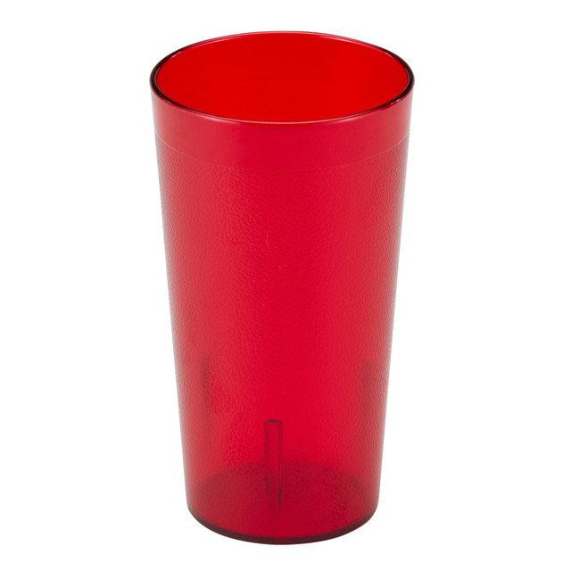 CAMBRO MFG. CO. Cambro 1600P156  Colorware Styrene Tumblers, 16 Oz, Ruby Red, Pack Of 72 Tumblers