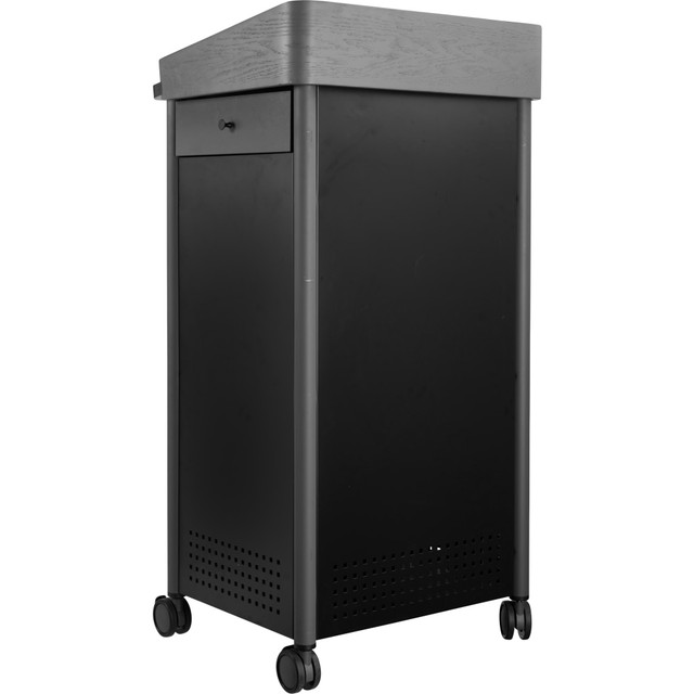 NATIONAL PUBLIC SEATING CORP GSL/1 Oklahoma Sound Greystone Lectern, Charcoal NATIONAL PUBLIC SEATING CORP GSL/1 Oklahoma Sound Greystone Lectern, Charcoal
