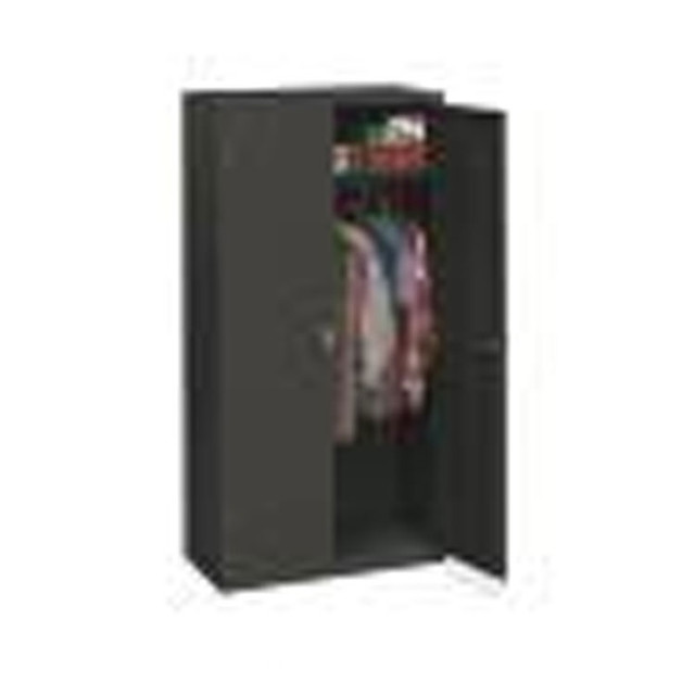 HON COMPANY SC1872S Assembled Storage Cabinet, 36w x 18.13d x 71.75h, Charcoal
