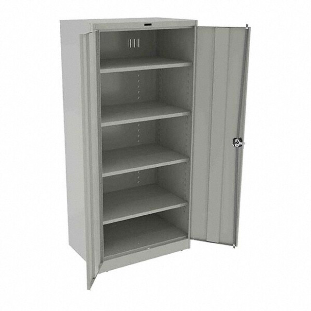 Tennsco 7824RH-LGY Locking Storage Cabinet: 36" Wide, 24" Deep, 78" High