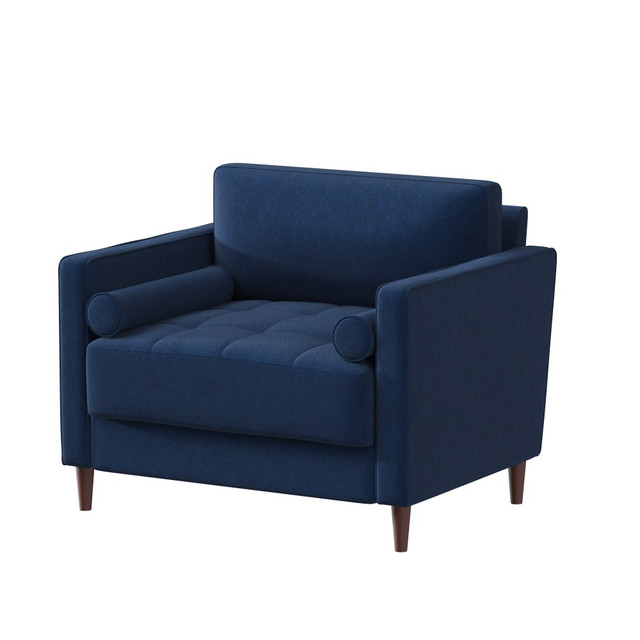 LIFESTYLE SOLUTIONS INC. LKLGF2SP1GU3051 Lifestyle Solutions Lillian Chair, Navy Blue LIFESTYLE SOLUTIONS INC. LKLGF2SP1GU3051 Lifestyle Solutions Lillian Chair, Navy Blue