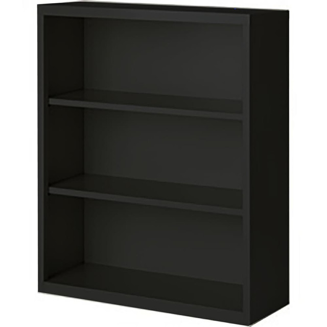 Steel Cabinets USA BCA-364218-B Bookcases; Overall Height: 42 ; Overall Width: 36 ; Overall Depth: 18 ; Material: Steel ; Color: Black ; Shelf Weight Capacity: 160