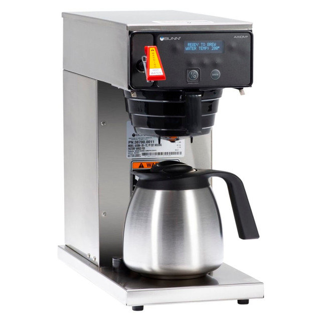 BUNN-O-MATIC CORPORATION 38700.0011 BUNN Axiom 120-Cup Coffee Brewer, DV TC, Stainless Steel BUNN-O-MATIC CORPORATION 38700.0011 BUNN Axiom 120-Cup Coffee Brewer, DV TC, Stainless Steel