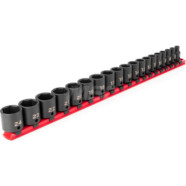 Tekton SID91106 Socket Set Socket Set: 19 Pc, 6 to 24 mm Socket