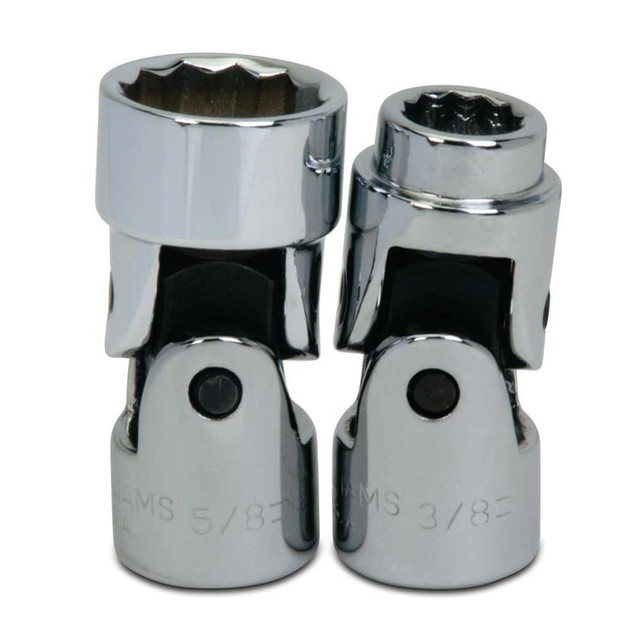 Williams BU-1214 Impact Sockets; Drive Size: 3/8 ; Number Of Points: 12 ; Overall Length (mm): 45.24 ; Overall Length (Decimal Inch): 1.7812 ; Overall Length (Inch): 1-25/32 ; Finish: Chrome