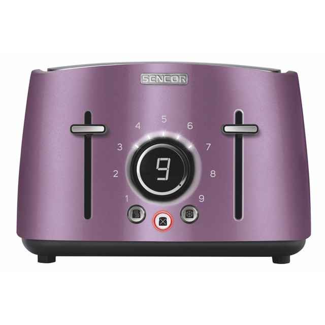 SENCOR STS6073VT  STS6071GR 4-Slot Toaster With Rack, Violet