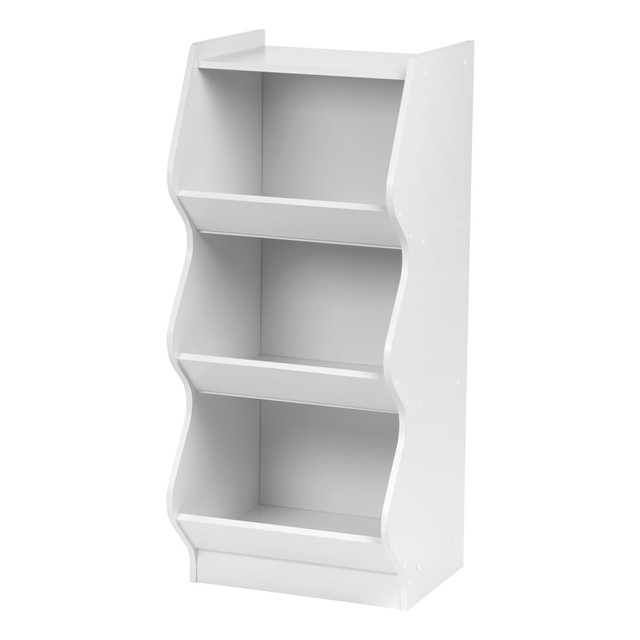 IRIS USA, INC. Iris 596052  38inH 3-Tier Storage Organizer-Shelf With Footboard, White