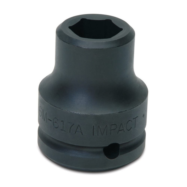 Williams 6M-622A Impact Sockets; Number Of Points: 6 ; Drive Style: Square ; Overall Length (mm): 50.8mm ; Material: Steel ; Finish: Black Oxide ; Insulated: No