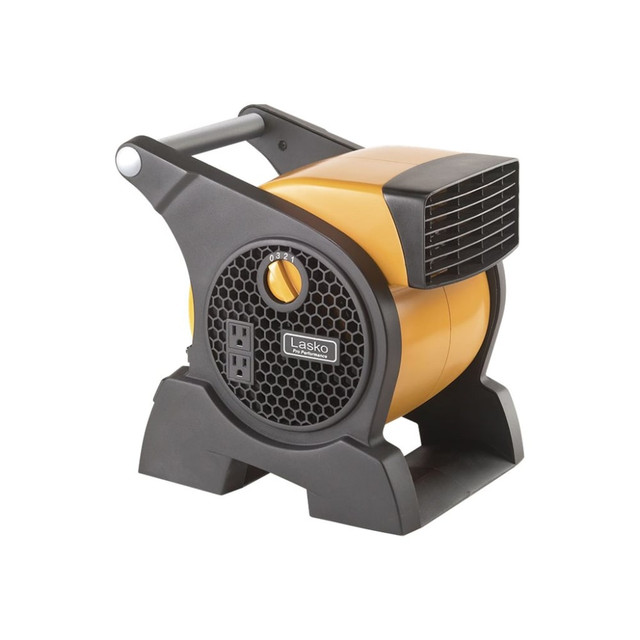 LASKO PRODUCTS, LLC 4900 Lasko 3-Speed Pro-Performance High Velocity Utility Fan, 14.75H" x 14.5inW x 11.5inD, Yellow/Black