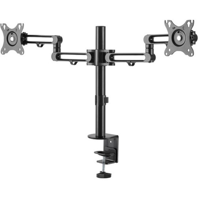 STARTECH.COM ARMDUAL3  Desk Mount Dual Monitor Arm - Ergonomic VESA Compatible Mount for up to 32 inch Displays - Desk / C-Clamp - Articulating - VESA 75x75mm/100x100mm compatible desk mount dual monitor arm supports 2 displays up to 32in