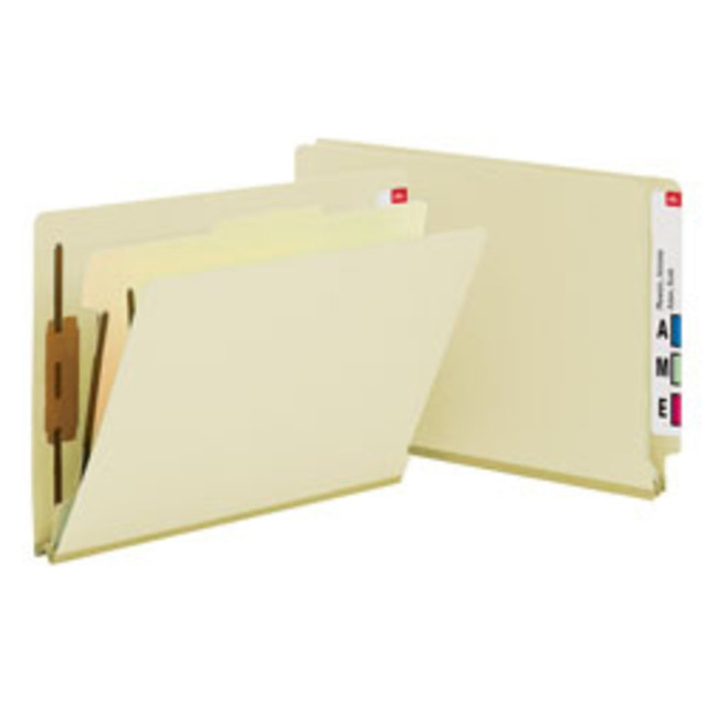 SMEAD MFG CO 26825 Smead Manila Classification Folders, 1 Divider, Letter Size, Box Of 10 SMEAD MFG CO 26825 Smead Manila Classification Folders, 1 Divider, Letter Size, Box Of 10