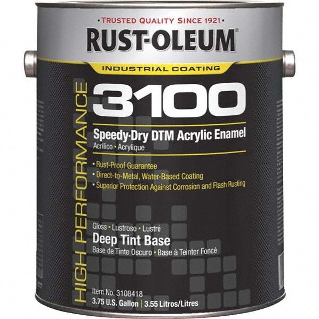 Rust-Oleum 3108418 Industrial Enamel Paint: 10 gal, Gloss, Deep Base