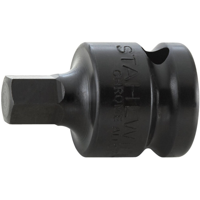 Stahlwille 23050012 Impact Hex & Torx Bit Sockets; Drive Size: 1/2in (Inch); Hex Size (mm): 12.00 ; Bit Length (Inch): 3/4 ; Bit Length (Decimal Inch): 0.7500 ; Overall Length (Decimal Inch): 1.6600 ; Material: Steel