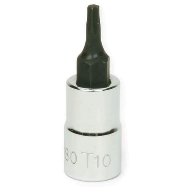 Williams JHW35080 Hand Hex & Torx Bit Sockets; Socket Type: Torx Bit ; Drive Size (Fractional Inch): 1/4 ; Torx Size: T10 ; Insulated: No ; Tether Style: Not Tether Capable ; Material: Steel