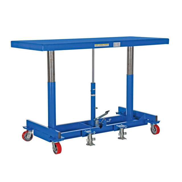 Vestil LDLT-3060 Mobile Air Lift Table: 2,000 lb Capacity, 31" Lift Height, 30 x 60" Platform