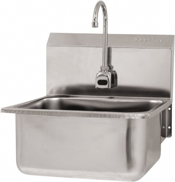 SANI-LAV ESB2-525L-0.5 Hand Sink: Wall Mount, Electronic Faucet, 304 Stainless Steel